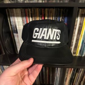 Vintage Genuine Leather NFL New York Giants Hat
